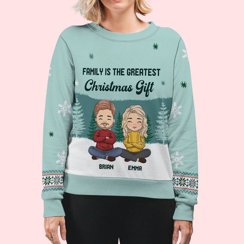 The Greatest Gift - Personalized Custom All-Over-Print Sweatshirt