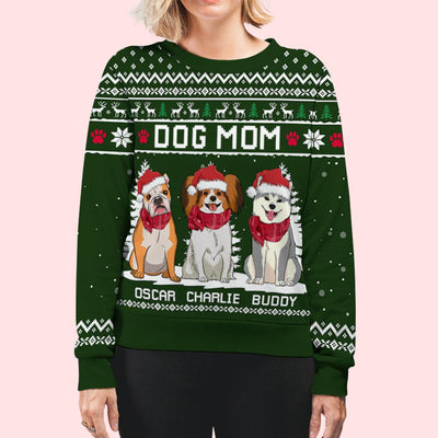 Dog Winter - Personalized Custom All-Over-Print Sweatshirt