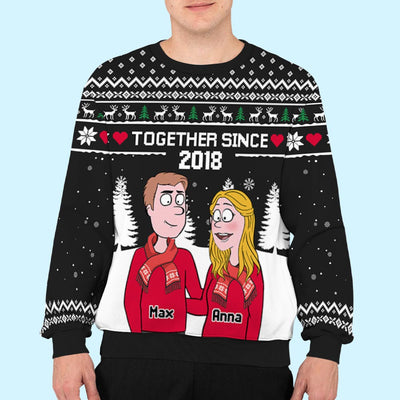 Winter Together - Personalized Custom All-Over-Print Sweatshirt