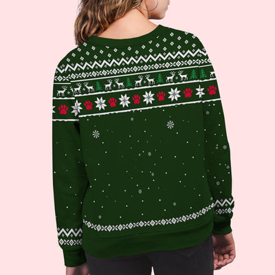 Dog Winter Photo - Personalized Custom All-Over-Print Sweatshirt
