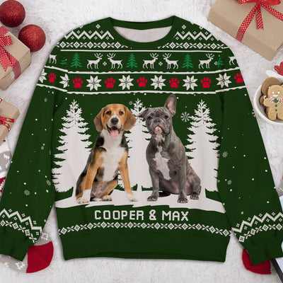 Winter Dog Photo - Personalized Custom All-Over-Print Sweatshirt