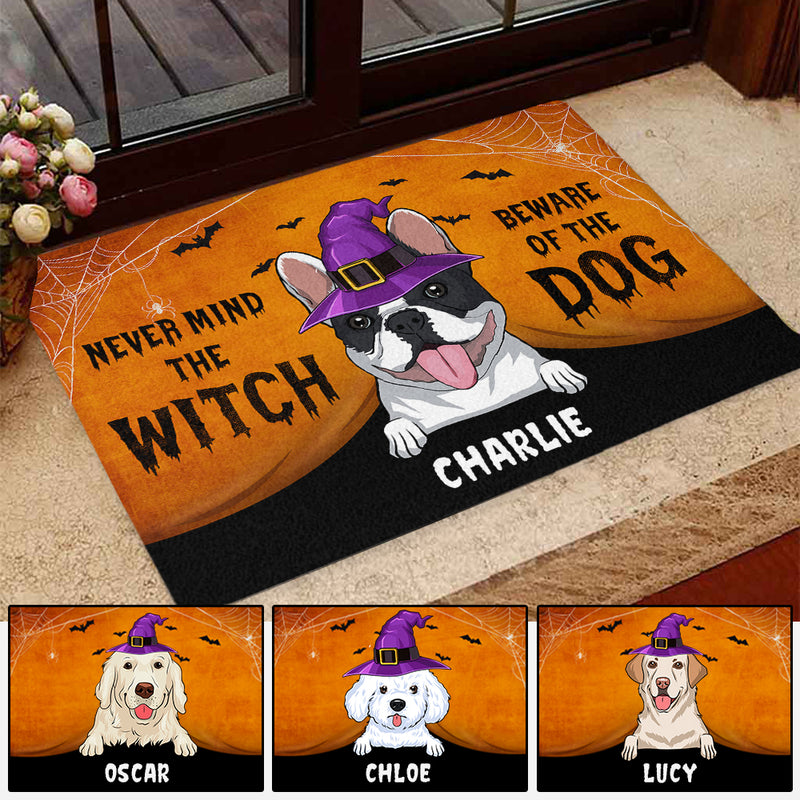 Beware Of Dog - Personalized Custom Doormat