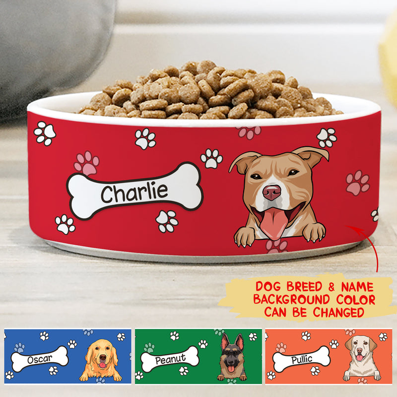 Colorful Bowl - Personalized Custom Ceramic Pet Bowl