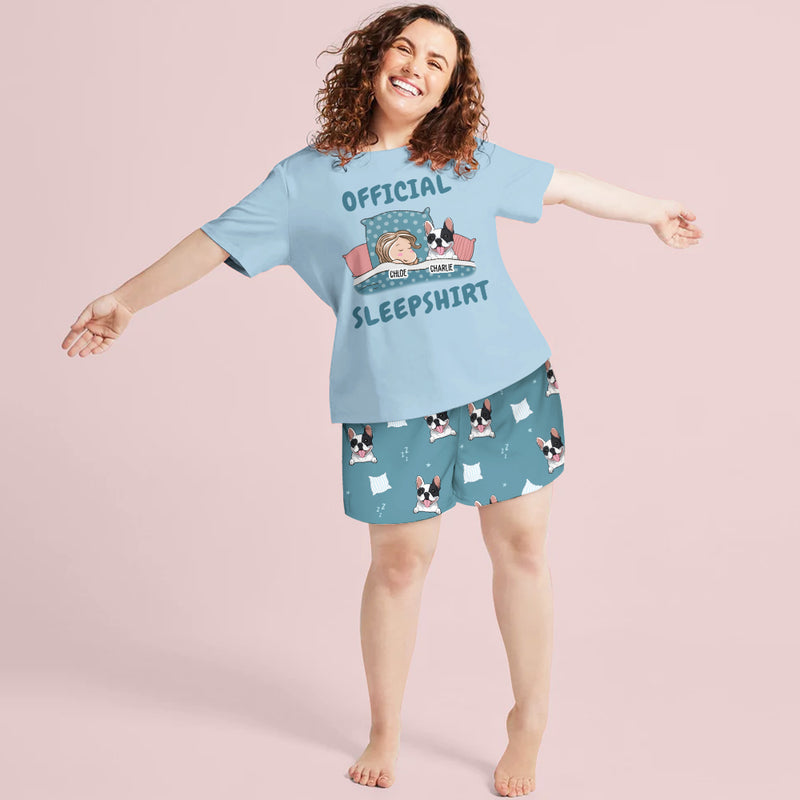 Official Dog Sleepshirt - Personalized Custom Short Pajama Set