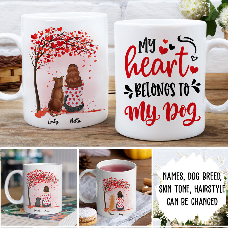 Belong To Dog - Personalized Custom Coffee Mug