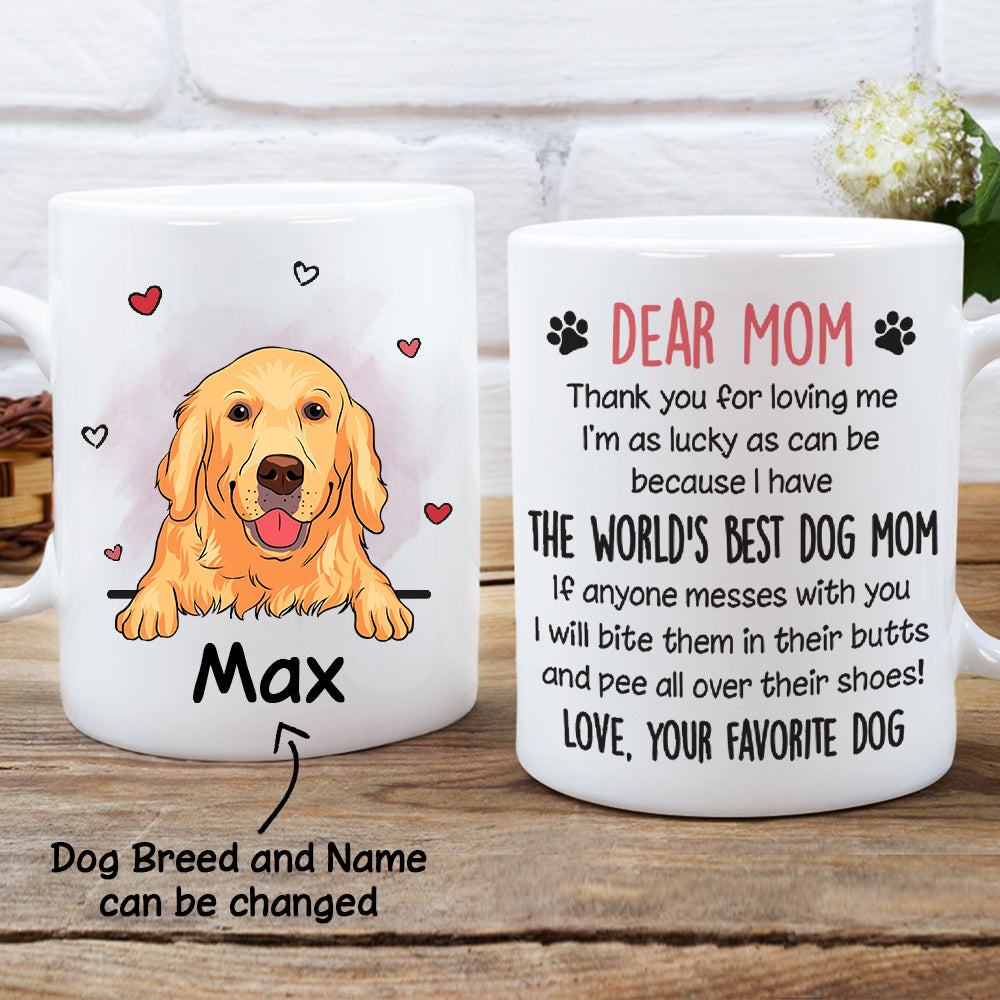 World's Best Dog Mom Apron - Bespoke Custom Studio