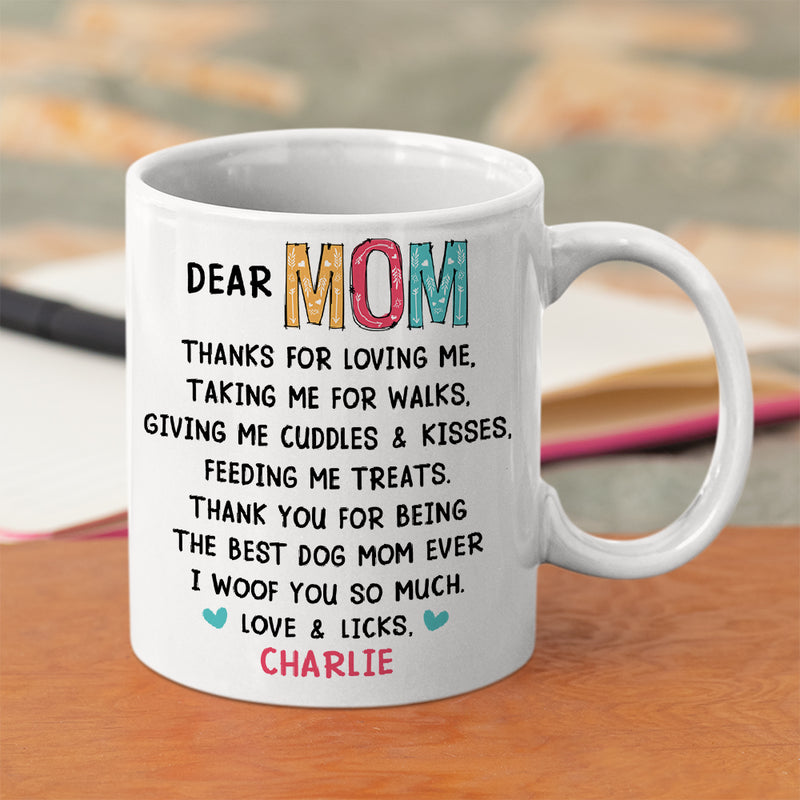 Thanks For Loving Me - Personalized Custom Coffee Mug