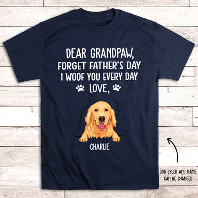 I Woof You Grandpaw - Personalized Custom Premium T-shirt