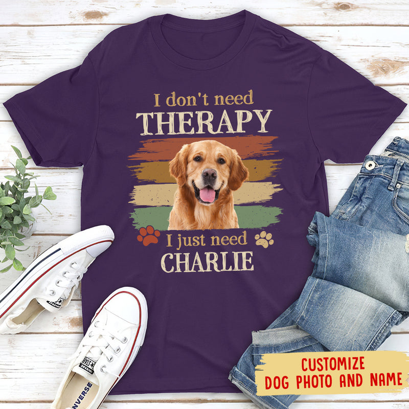Need Therapy - Personalized Custom Photo Unisex T-shirt