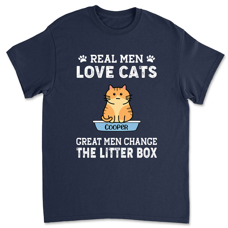 Real Men Love Cats - Personalized Custom Unisex T-shirt