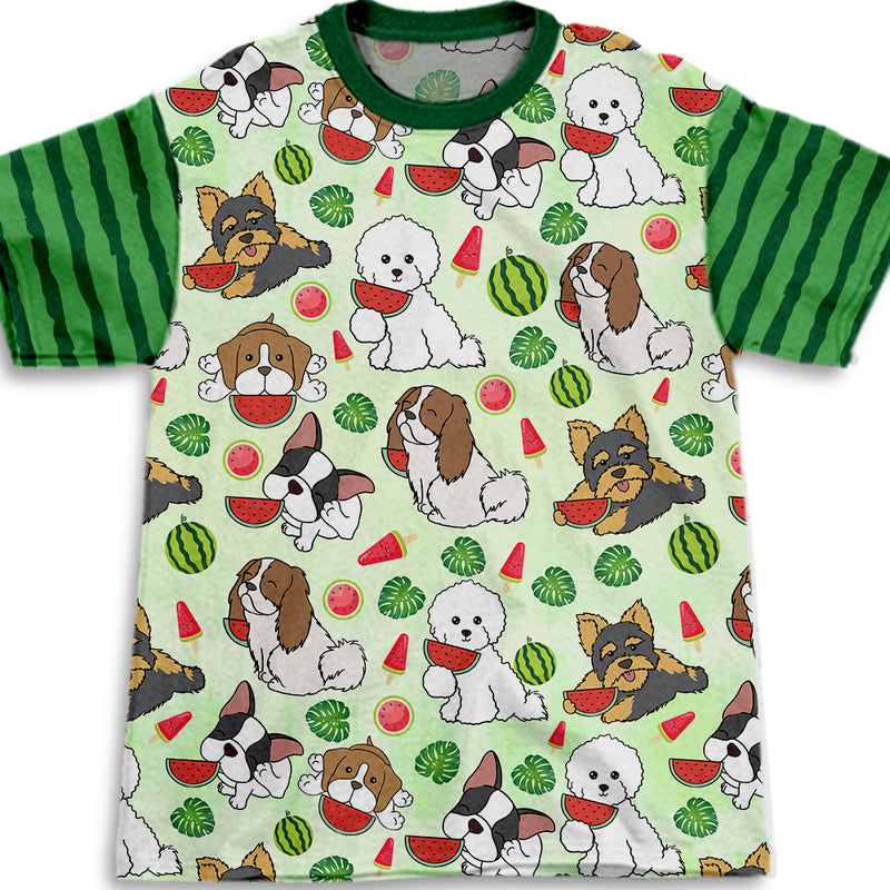 Dog And Watermelon - Kids T-shirt