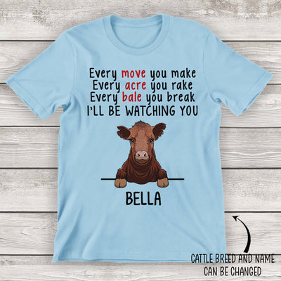 Cattle Watching You - Personalized Custom Unisex T-shirt