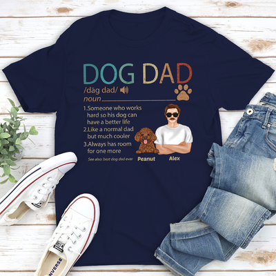 Dog Dad Definition - Personalized Custom Unisex T-shirt