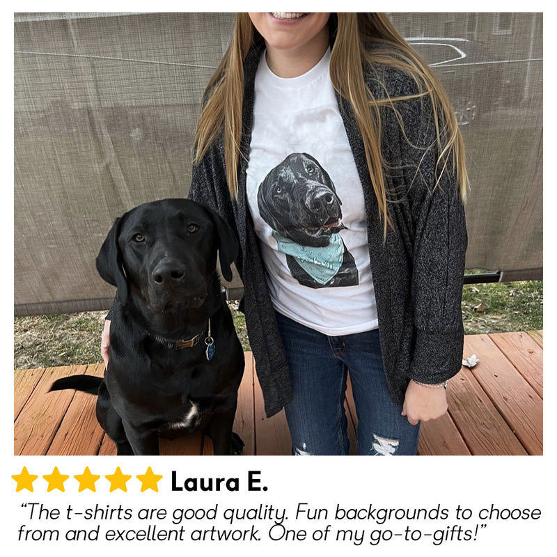 Pet Portrait - Personalized Custom Unisex T-shirt