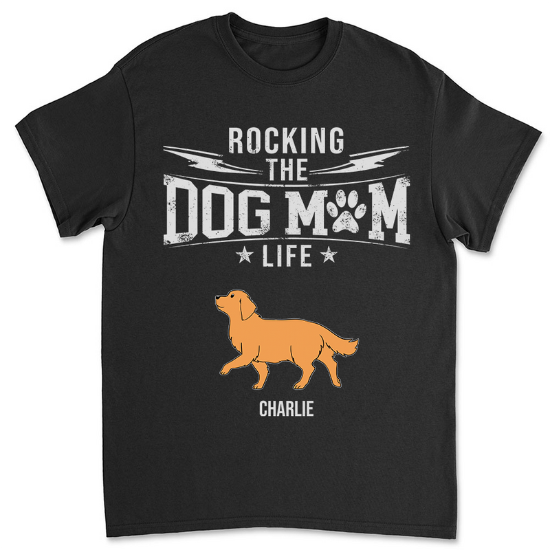 Dog Mom Dad Vintage - Personalized Custom Unisex T-shirt