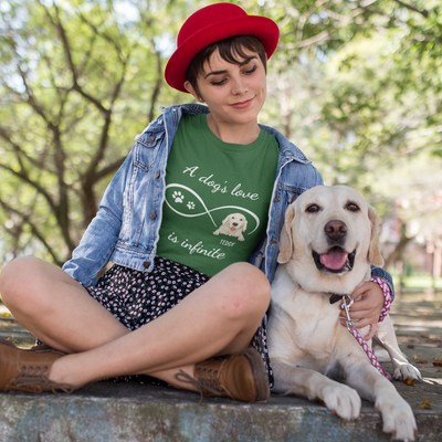 Dog's Infinite Love 2 - Personalized Custom Unisex T-shirt