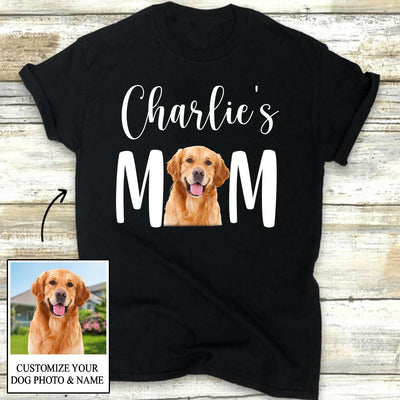 Dog Mom - Personalized Custom Photo Women's T-shirt