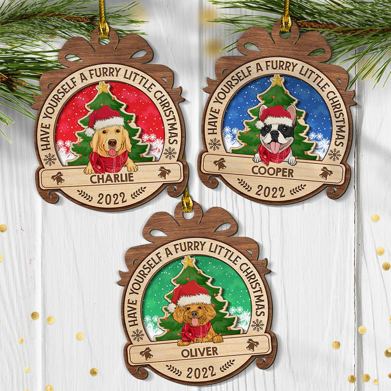 Have Yourself A Furry Little Christmas - Personalized Ornament For