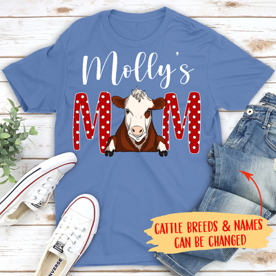 Moo Mom/Dad- Personalized Custom Unisex T-shirt