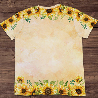 Dog Sunflower - Personalized Custom Photo All-over-print T-shirt