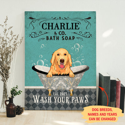 Bath Soap Company - Personalized Custom Canvas - Gifts For Dog Lovers