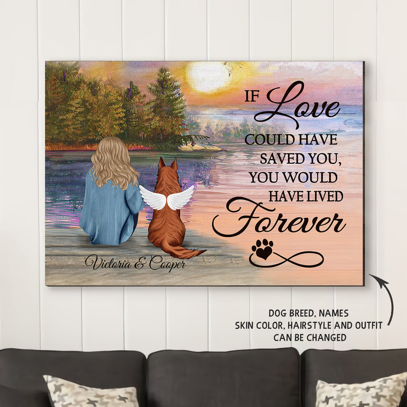 If Love Could Have Saved You - Personalized Custom Canvas Print