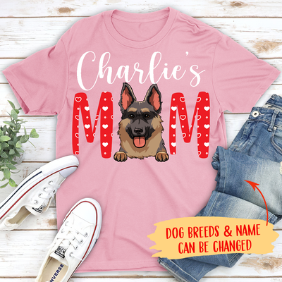 Valentine Dog Mom/Dad - Personalized Custom Unisex T-shirt
