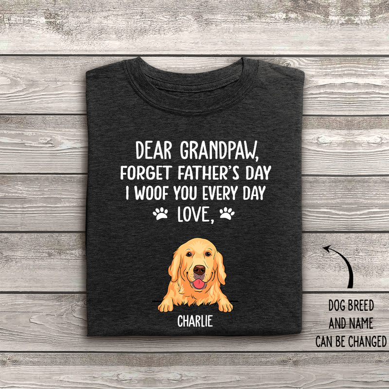 I Woof You Grandpaw - Personalized Custom Premium T-shirt