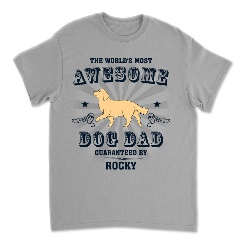 Most Awesome Dad - Personalized Custom Unisex T-shirt