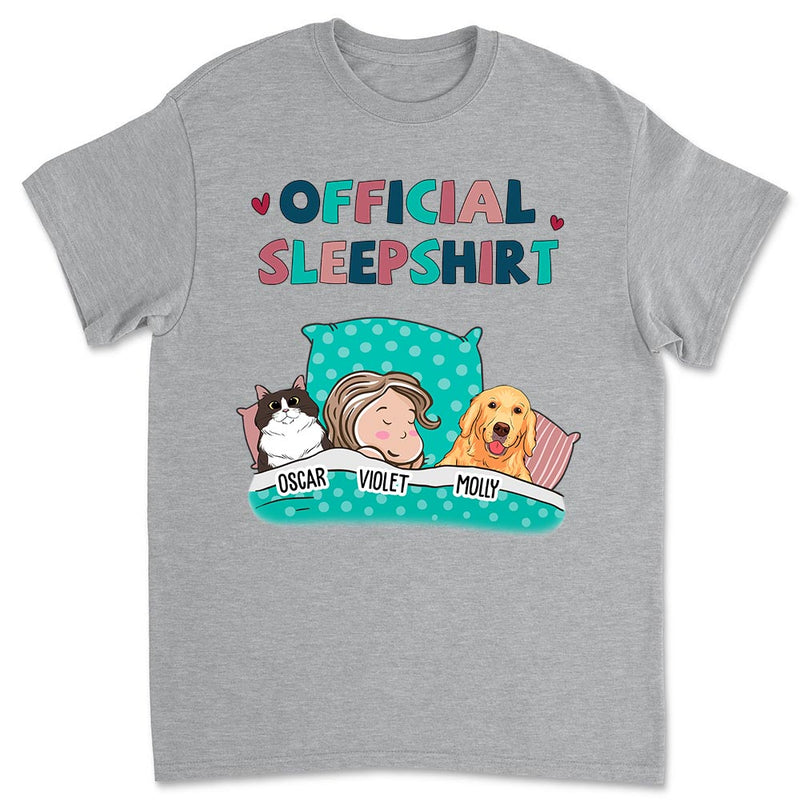 Pet Official Sleepshirt - Personalized Custom Unisex T-shirt – PAWSIONATE