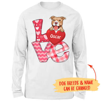 Love Valentine - Personalized Custom Unisex Long Sleeve T-shirt