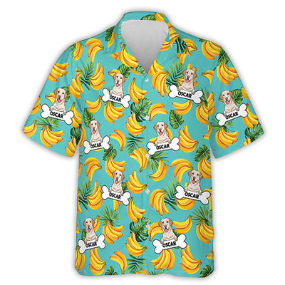 Dog Peeking - Personalized Custom Hawaiian Shirt