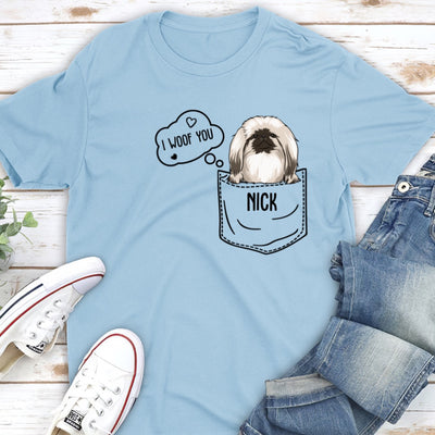 Pocket Dog - Personalized Custom Unisex T-shirt