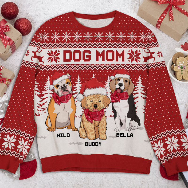 Dog Snow Forest - Personalized Custom All-Over-Print Sweatshirt