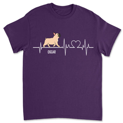 Dog Heartbeat - Personalized Custom Unisex T-shirt