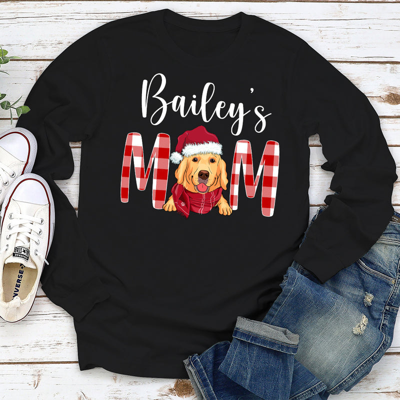 Christmas Dog Mom/Dad - Personalized Custom Unisex Long Sleeve T-shirt