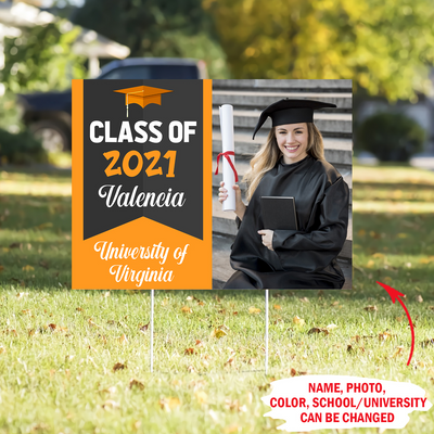 Class Of 2021 - Personalized Custom Yard Sign