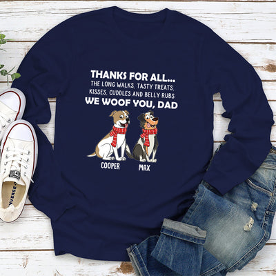 Thanks For All 2 - Personalized Custom Long Sleeve