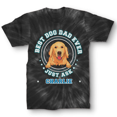 Best Dog Dad Tie Dye - Personalized Custom All-over-print T-shirt