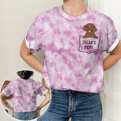 Dog Mom/Dad Pocket Simple - Personalized Custom All-over-print T-shirt