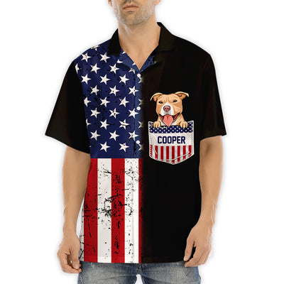 U.S Pocket Dog - Personalized Custom Hawaiian Shirt