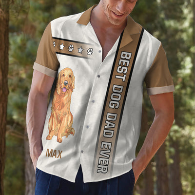 Best Dog Dad - Personalized Custom Hawaiian Shirt