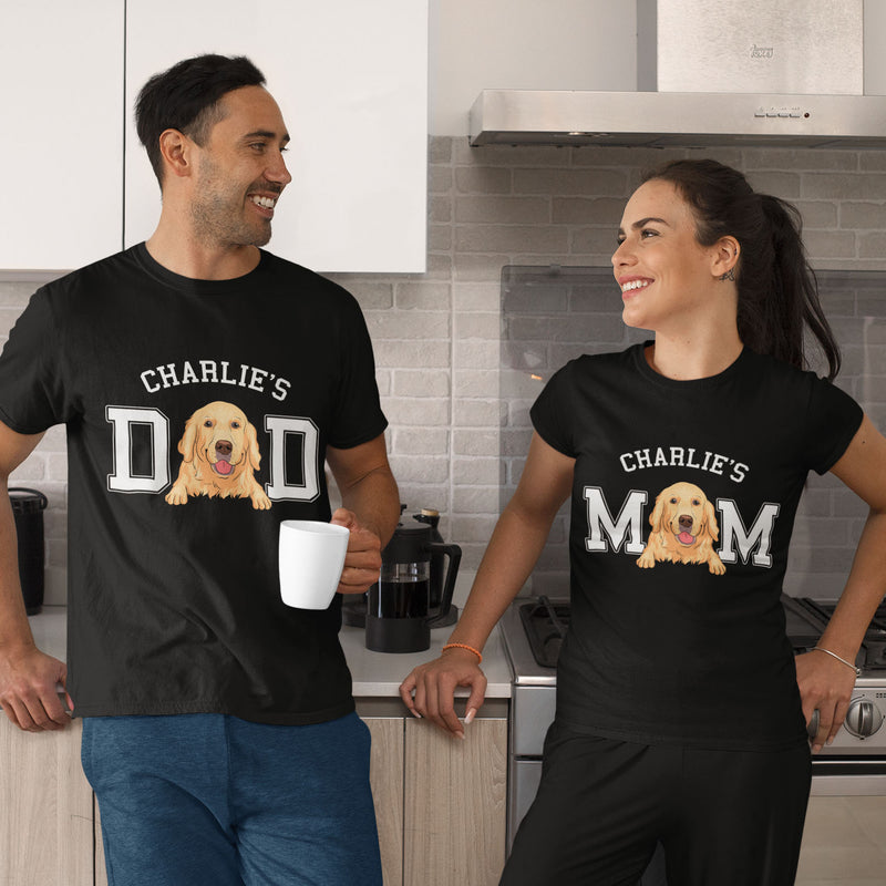 Dog Dad/Mom Basic - Personalized Custom Unisex T-shirt