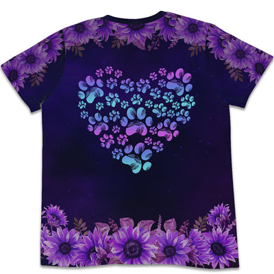 Purple Dog Mom - All-over-print T-shirt