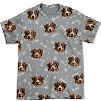 Colorful Dog Paw - Personalized Custom All-over-print T-shirt