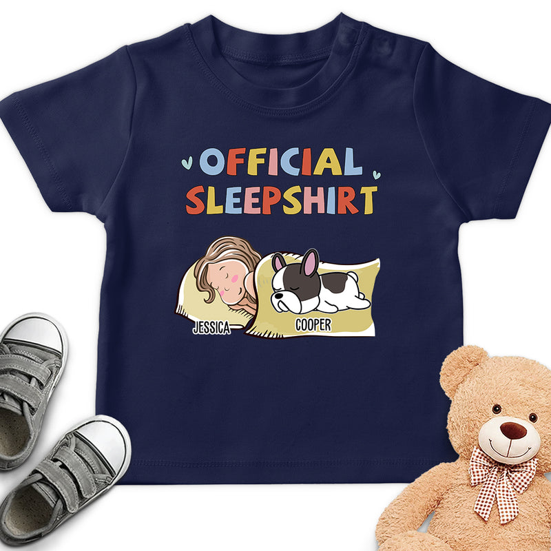 Sleeping Pet Sleepshirt Version 2 - Personalized Custom Youth T-shirt