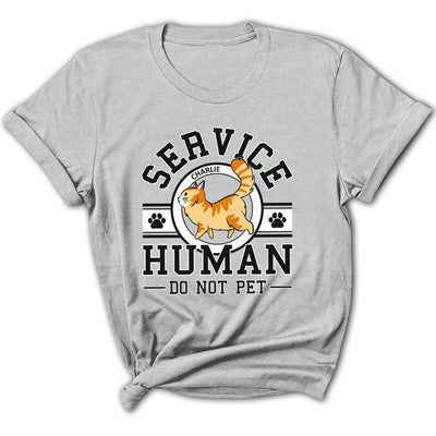 Cat Service Human Logo - Personalized Custom Women's T-shirt