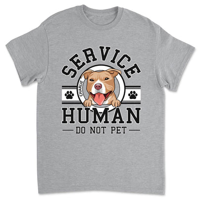 Dog Service Human Logo - Personalized Custom Unisex T-shirt