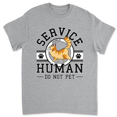 Cat Service Human Logo - Personalized Custom Unisex T-shirt