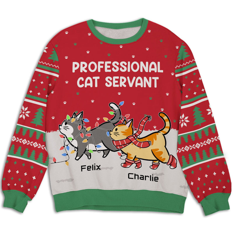 Cat Servant - Personalized Custom All-Over-Print Sweatshirt